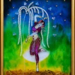 Graceful dancer beneath a magical tree