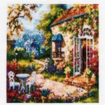 cottage garden cross stitch