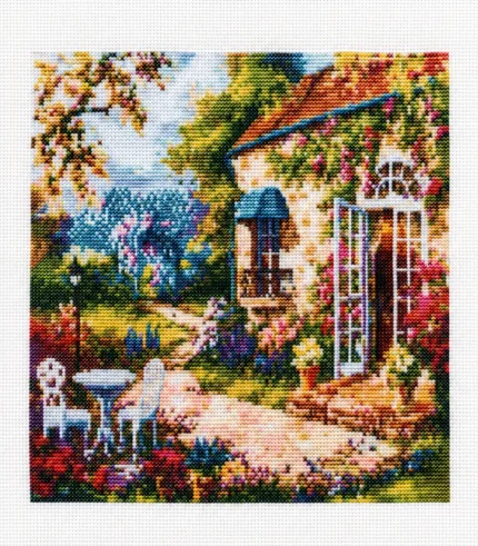cottage garden cross stitch